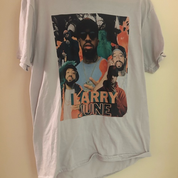 Larry June collage shirt - Picture 1 of 3